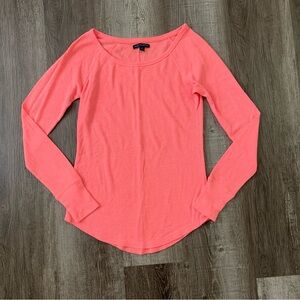 American Eagle Long Sleeve Waffle Top